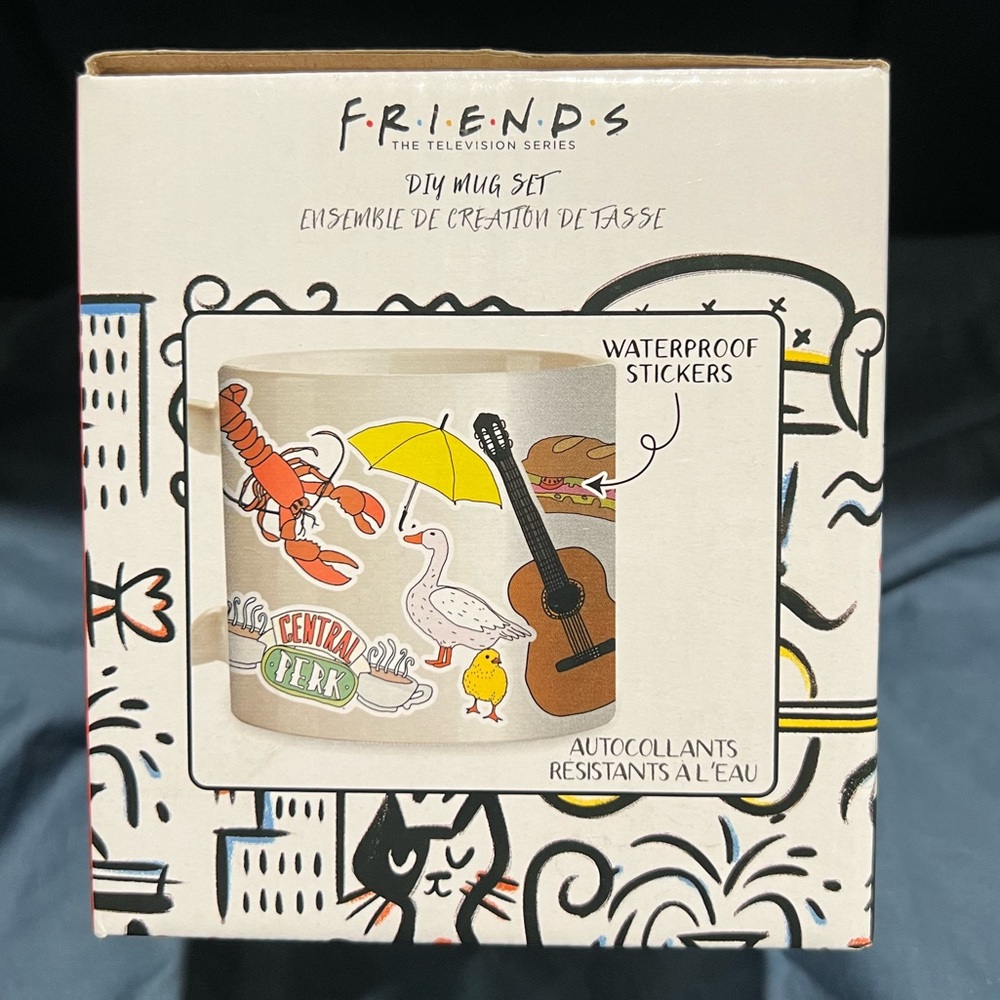 FRIENDS TV Show - DIY mug set - NWT
